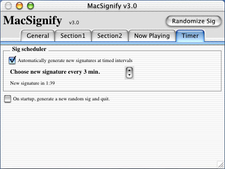 Judebear Software's MacSignify signature randomizer